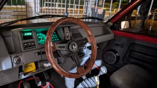 Customer photo review of ND Wood 14inch Classic Steering Wheel
