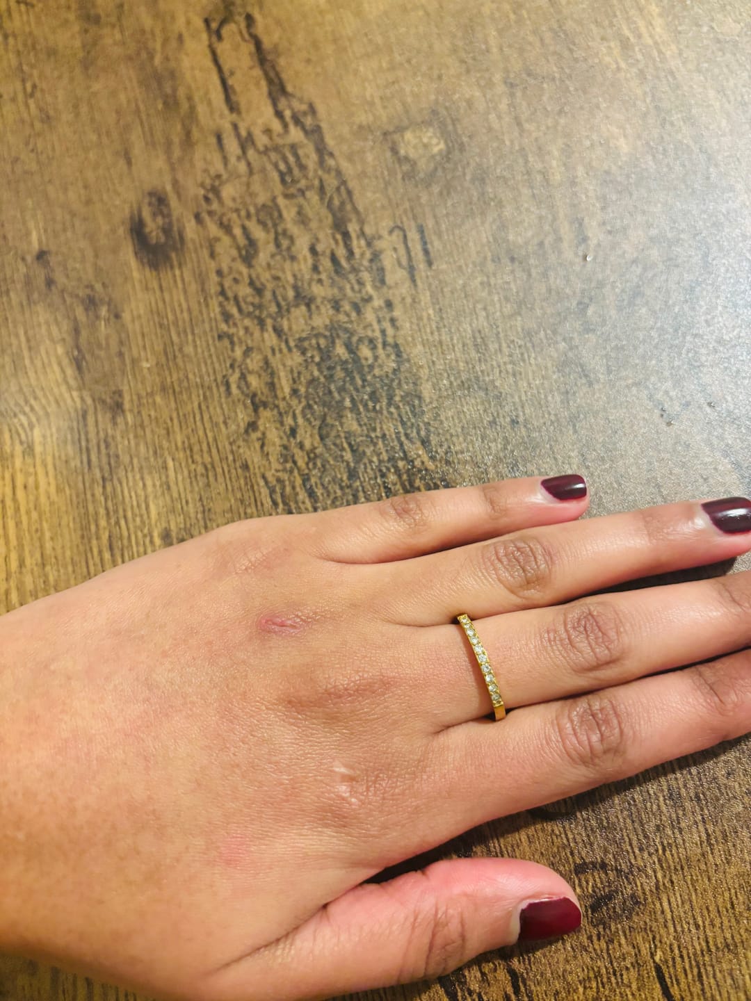Customer photo review of Timeless Beauty 18K Crystal Ring