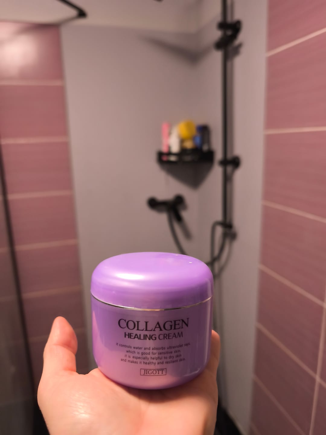 Customer photo review of Mitrinošs sejas krēms Jigott Collagen Healing Cream