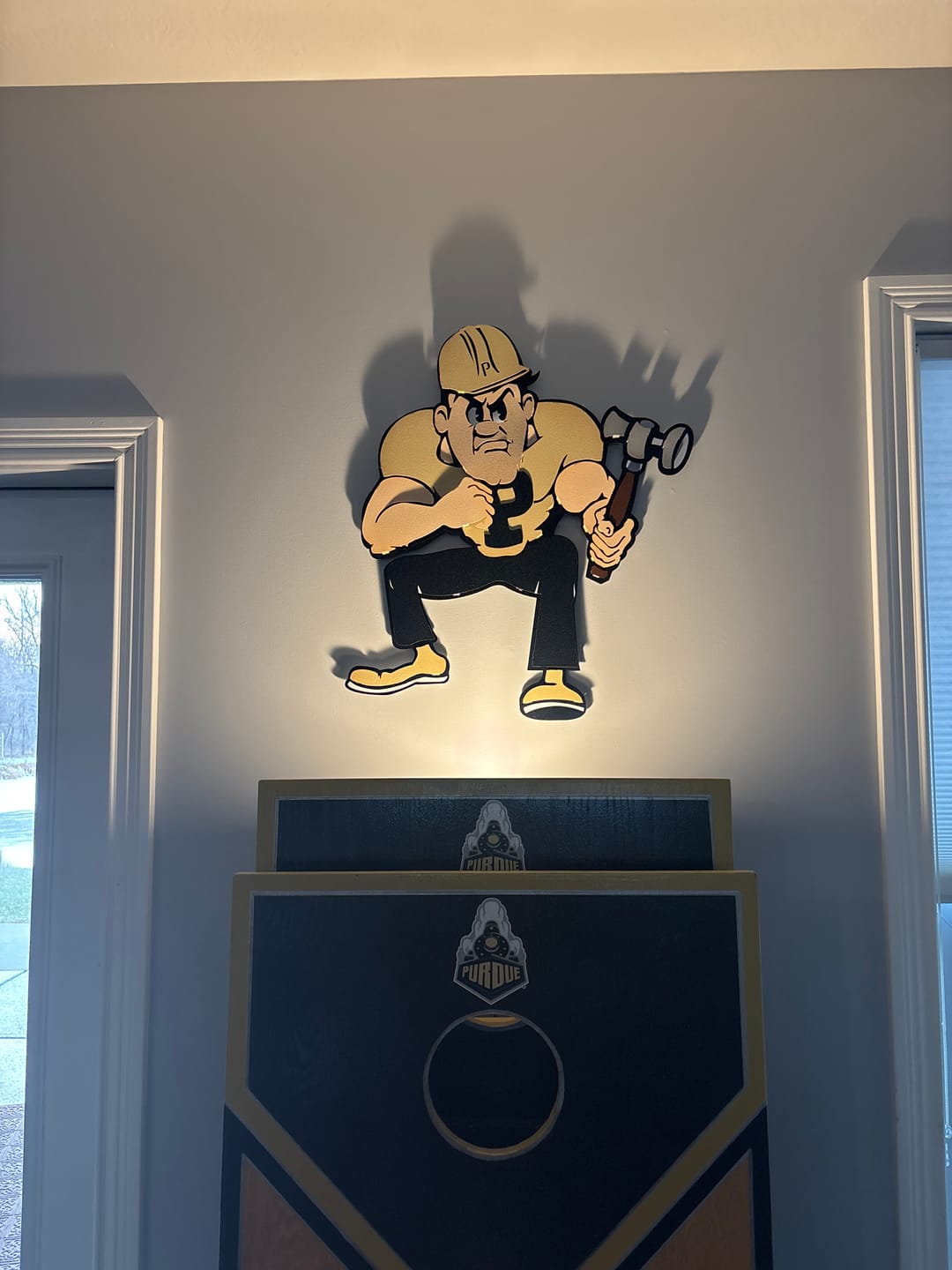 Customer photo review of Purdue "Pete" 3D Vintage Metal Wall Art