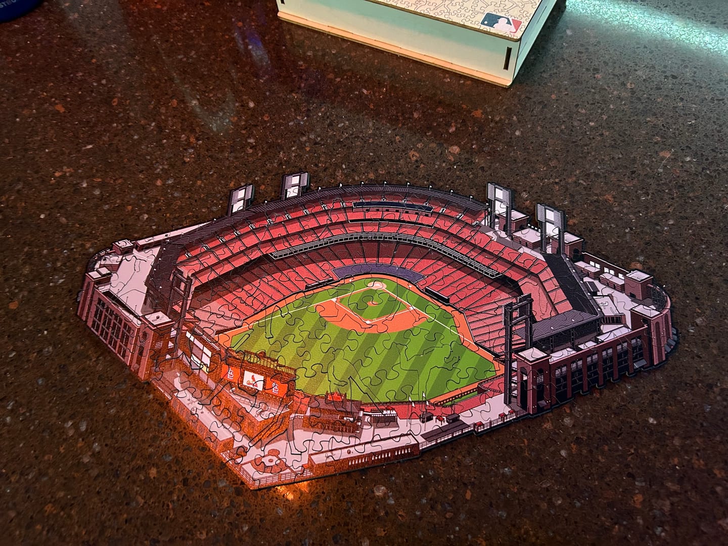 Customer photo review of St. Louis Cardinals™ Busch Stadium - Wooden Puzzle