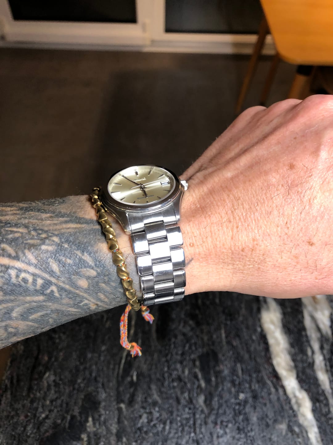 Customer photo review of Tibetisches Glücksarmband aus Kupfer