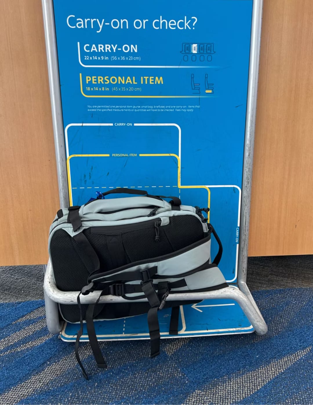 Customer photo review of תיק טיסות BaglyTravel