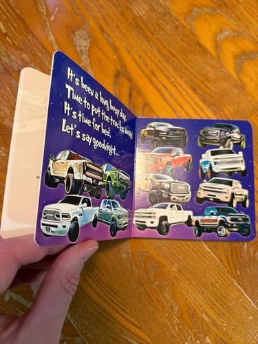 Customer photo review of NIGHT NIGHT TRUCKS & TRACTORS CHILDREN'S BOOK