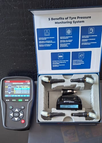 Customer photo review of Schrader TPMS Solutions Tire Pressure Monitoring System Sensor Retrofit Kit SCHRFK4S