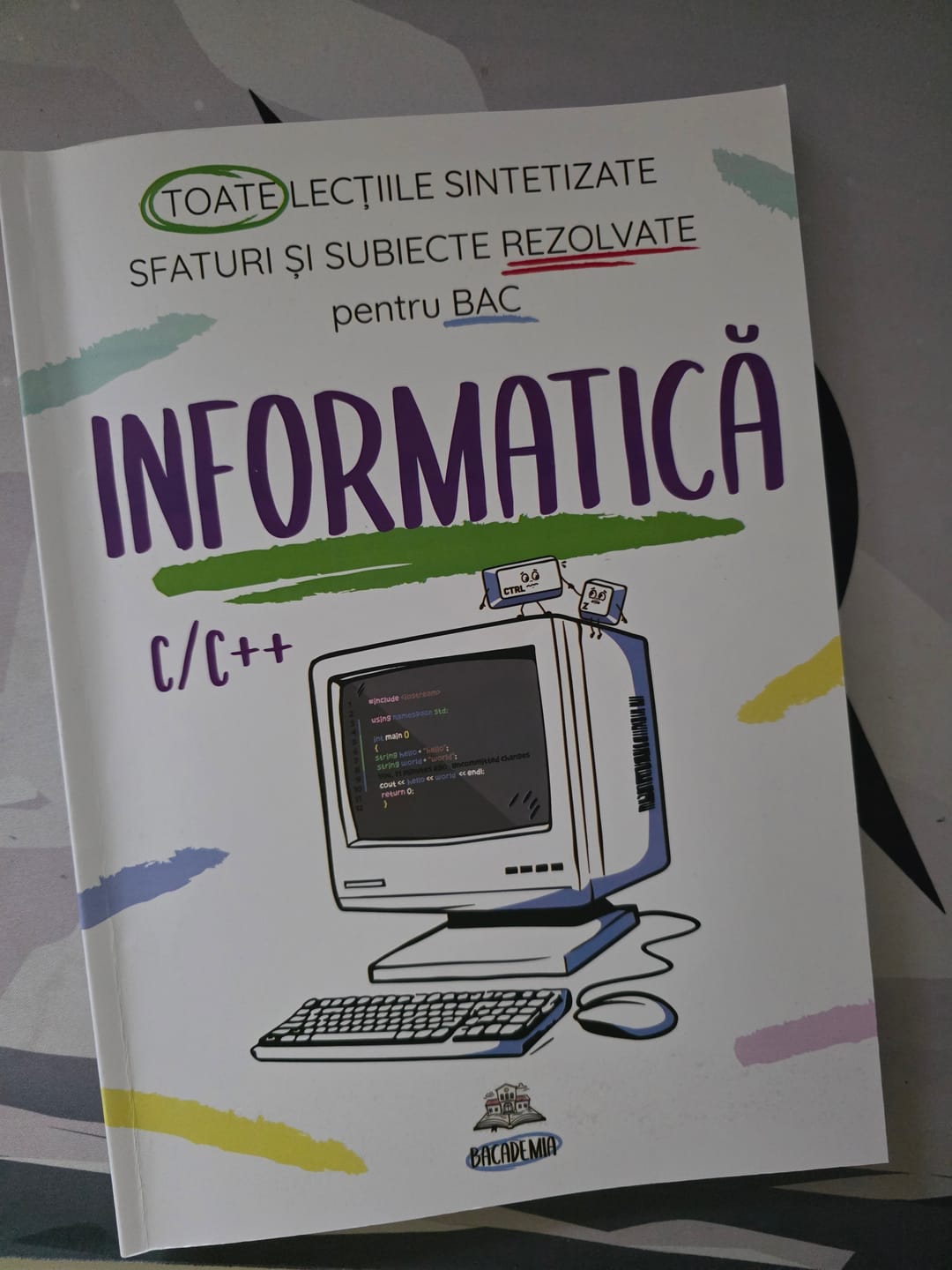 Customer photo review of Carte Informatică Bacalaureat C/C++ Bacademia