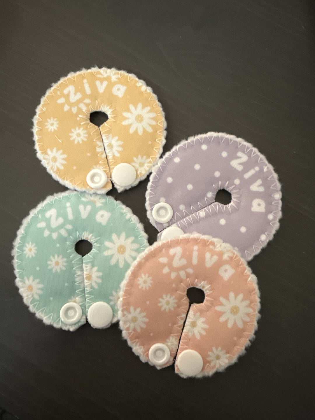 Customer photo review of Daisies Feeding Tube Padd