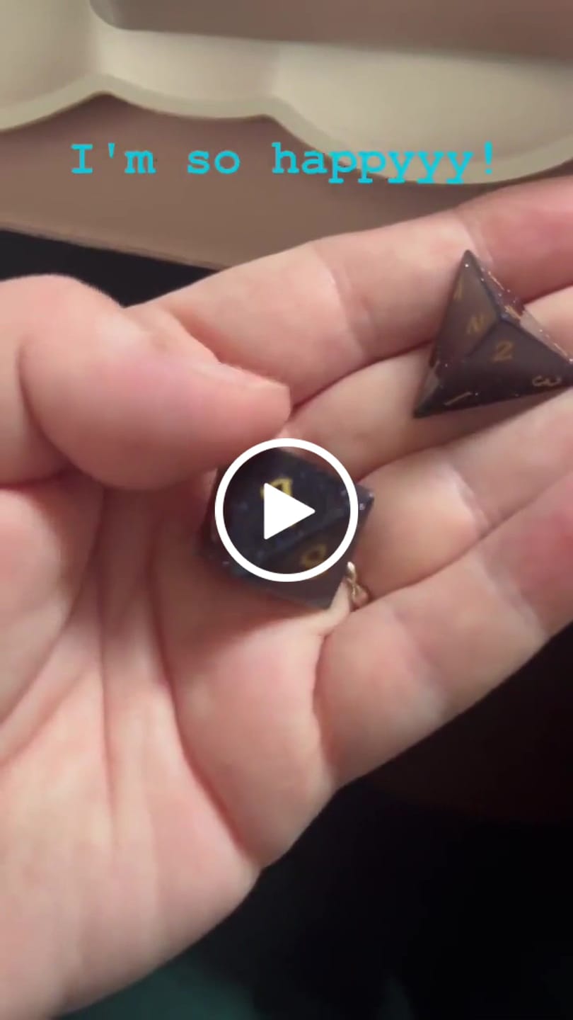 Customer video review of Cosmic Veil Dice Set (Blue Sandstone)