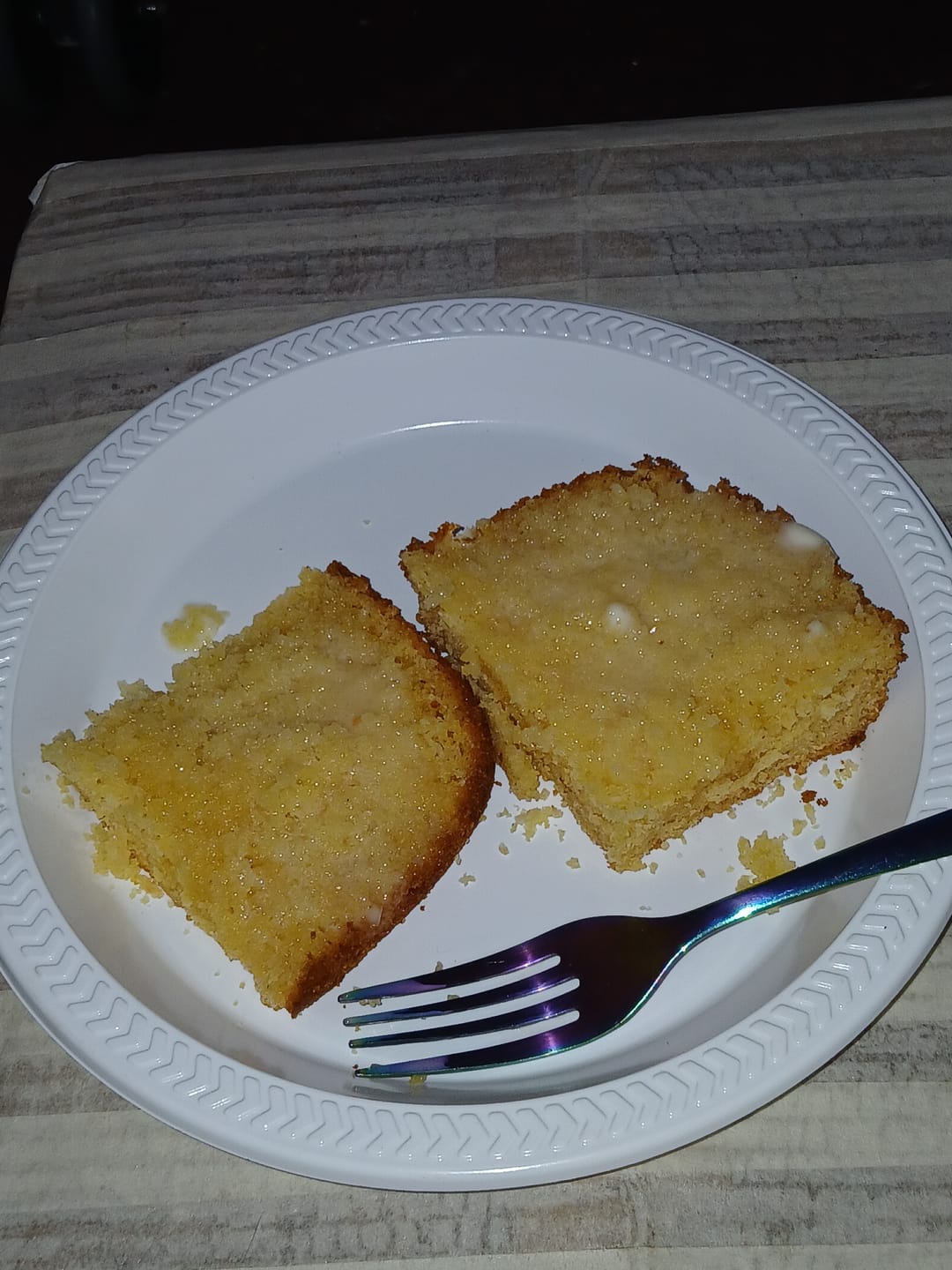 Customer photo review of Cousin T's Gourmet Honey Cornbread Mix