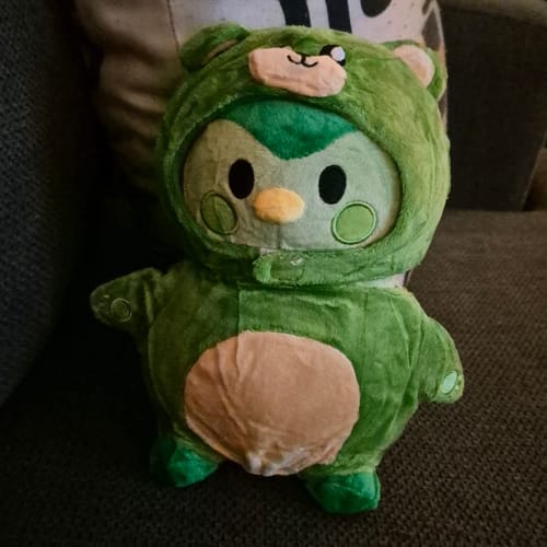 Customer photo review of Green Mini Plushie: Small but Mighty in Care