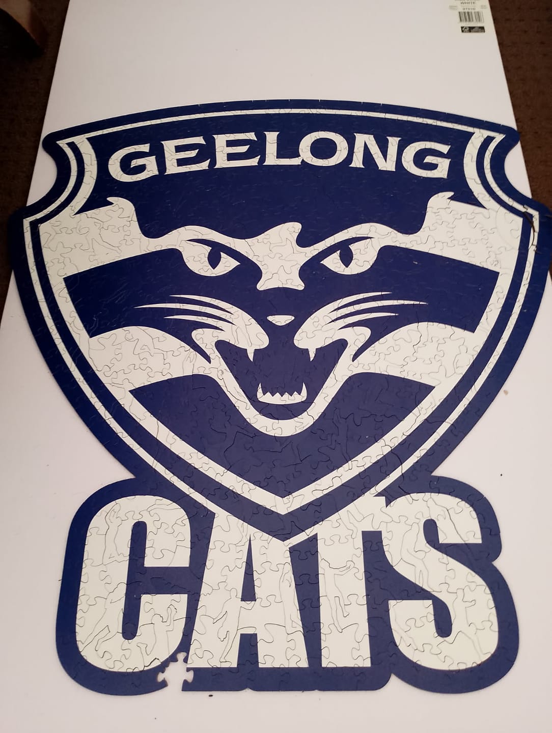Customer photo review of Geelong FC Logo - Wooden Puzzle