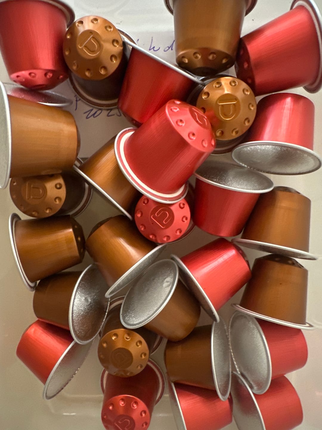 Customer photo review of Pack Occaffe 240 Cápsulas Aluminio Compatibles para Nespresso