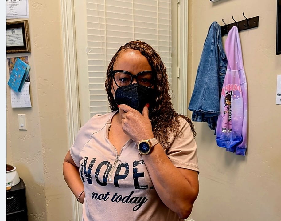 Customer photo review of #4/27/30 Mix Color Blend Deep Wave Human Crochet Hair