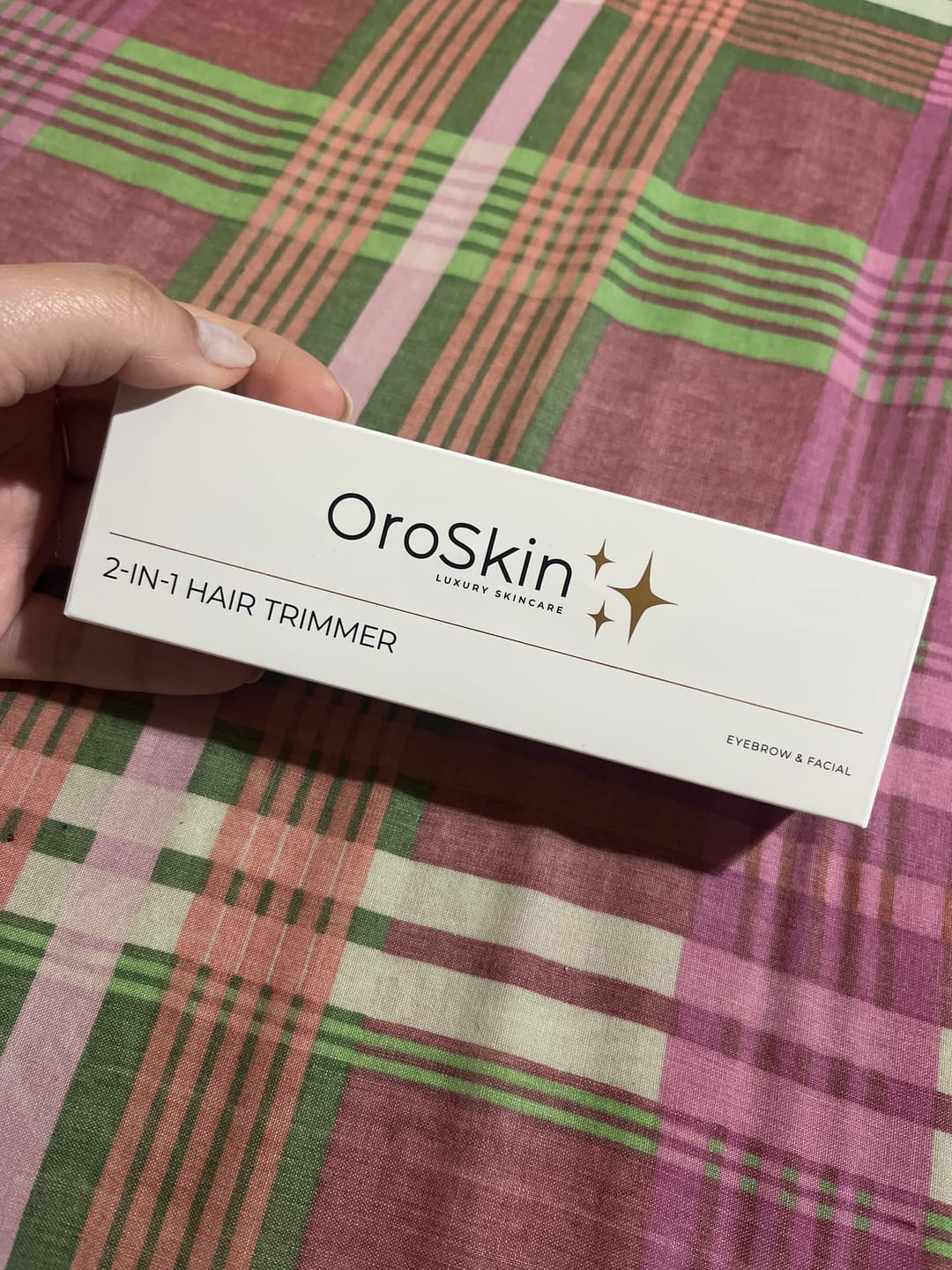Customer photo review of OroSkin 2-in-1 Eyebrow & Facial Trimmer