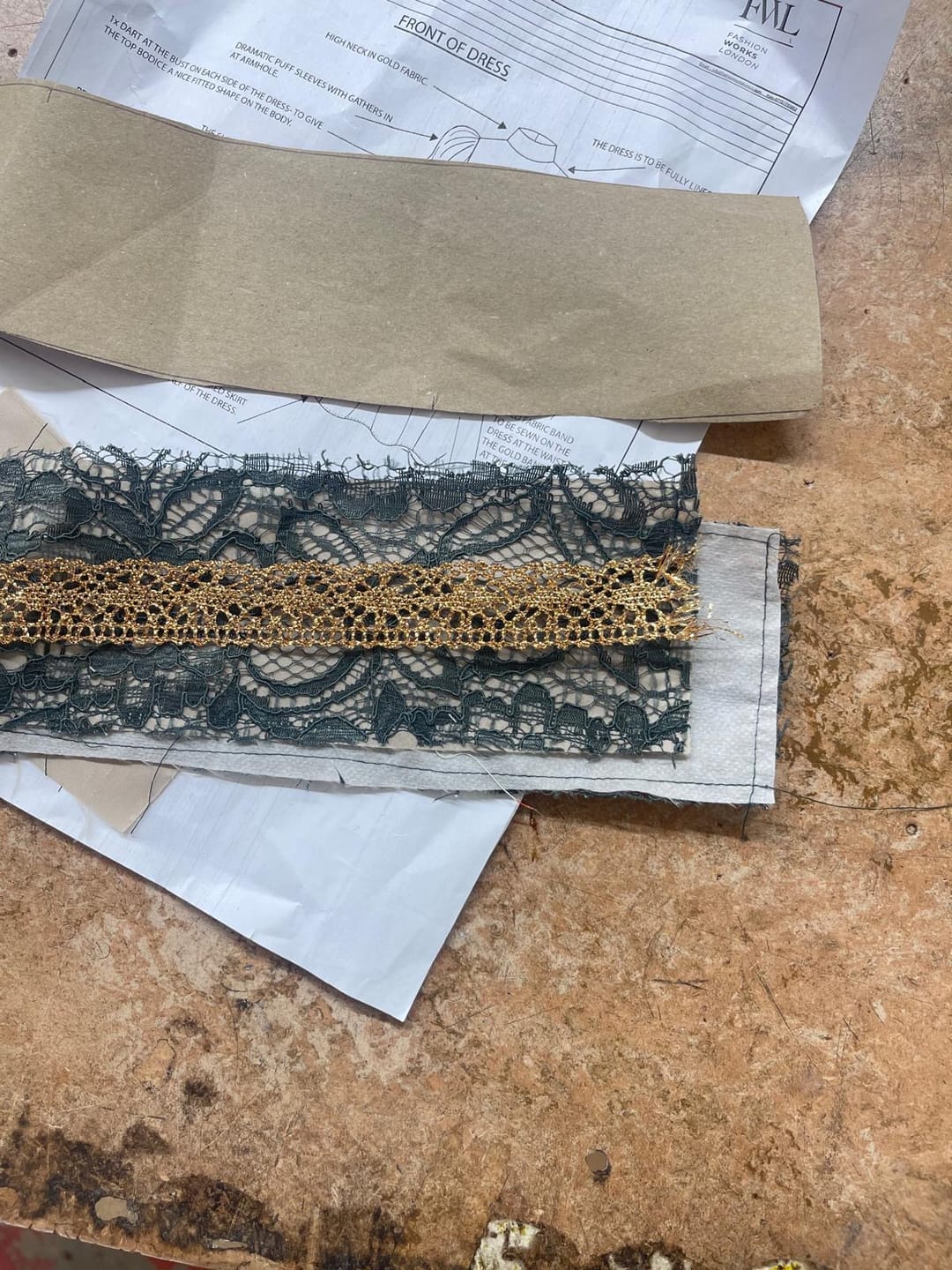 Customer photo review of Small Flower Lace 30mm x 1m - 8460
