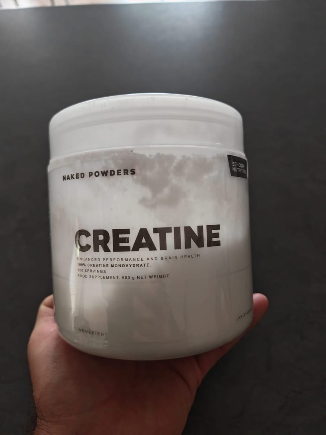 Customer photo review of NAKED CREATINE MONOHYDRATE - 100 Servings
