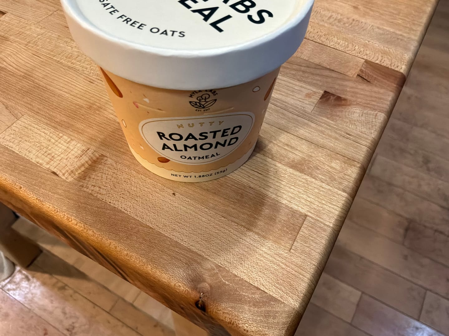 Customer photo review of Roasted Almond Oatmeal