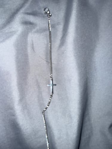 Customer photo review of CROSS BRACELET | Silver