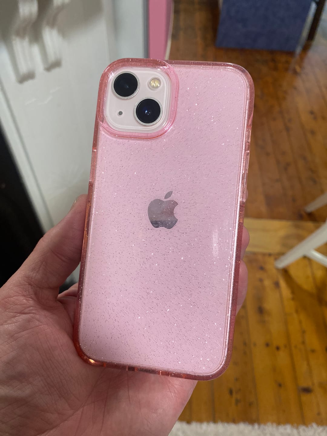 Customer photo review of Glitter Hyper Protection iPhone Case