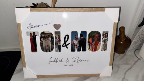 Customer photo review of Toi & Moi -  Affiche Personnalisée