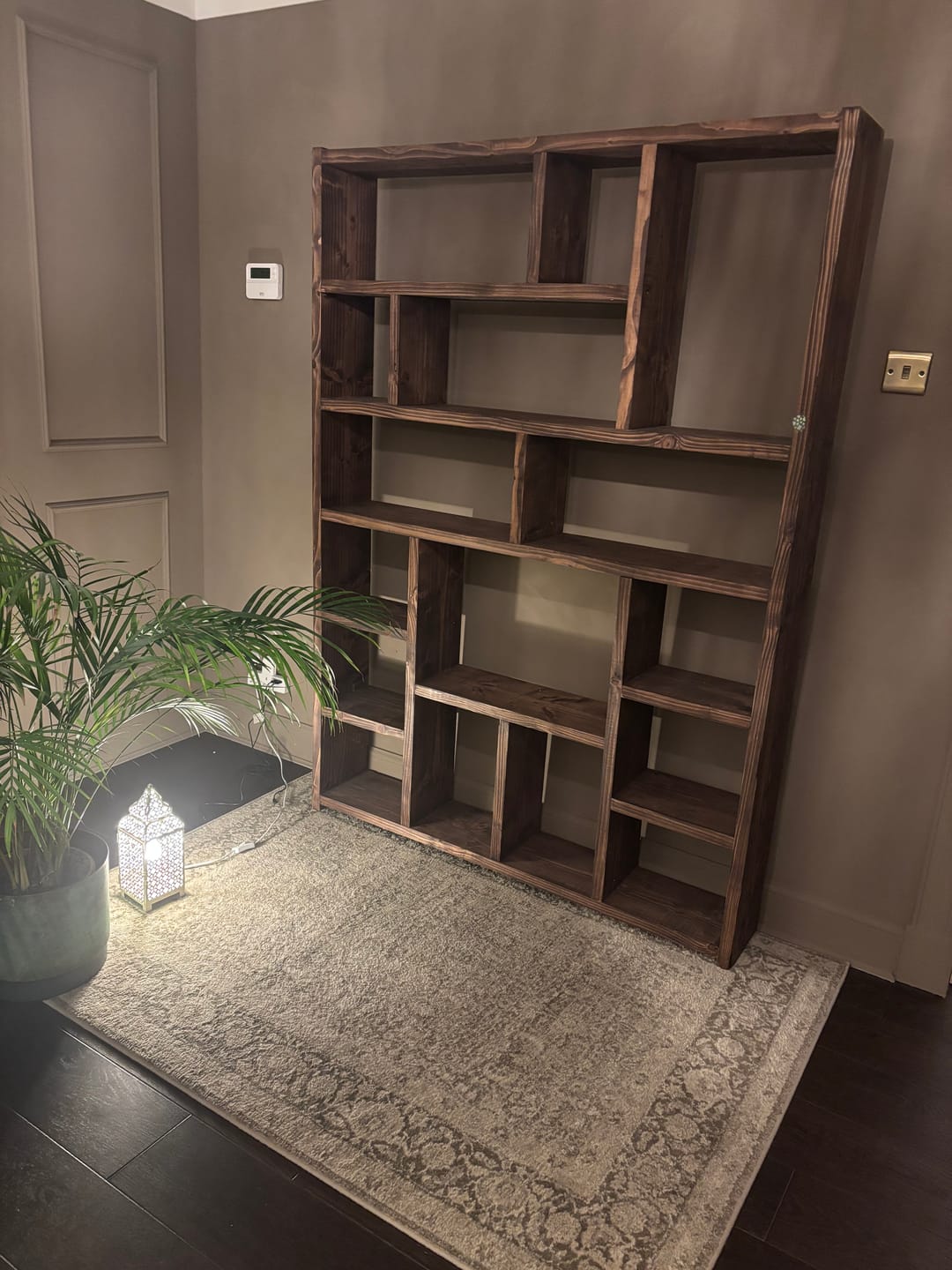 Customer photo review of Reclaimed Wood Bookcase | Rustic Scaffold Shelving Unit | Custom Handmade Timber Bookshelf | Industrial Style Storage Solution - OG