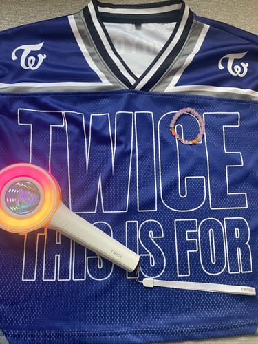 Customer photo review of Twice Queen This Is For Tour Mixed Mesh Jersey Gift For Fans