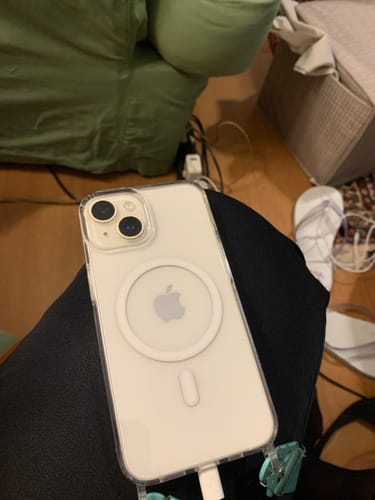 Avaliação com foto de um cliente sobre Case | Transparente MagSafe