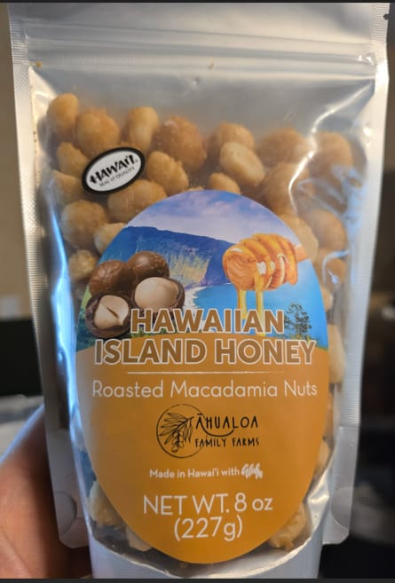 Customer photo review of Hawaiian Island Honey Macadamia Nuts