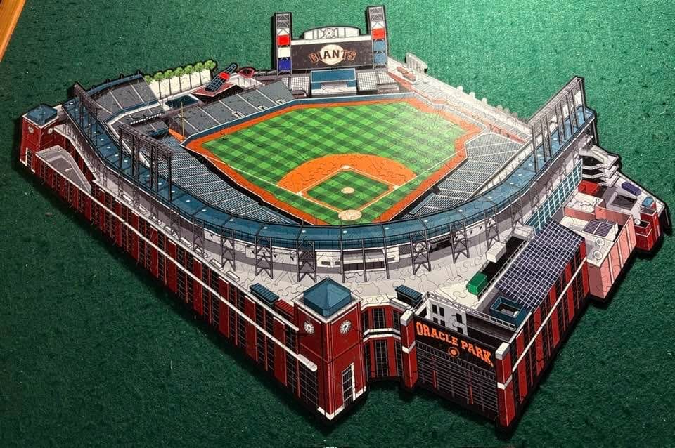 Customer photo review of San Francisco Giants™ Oracle Park Stadium - Wooden Puzzle