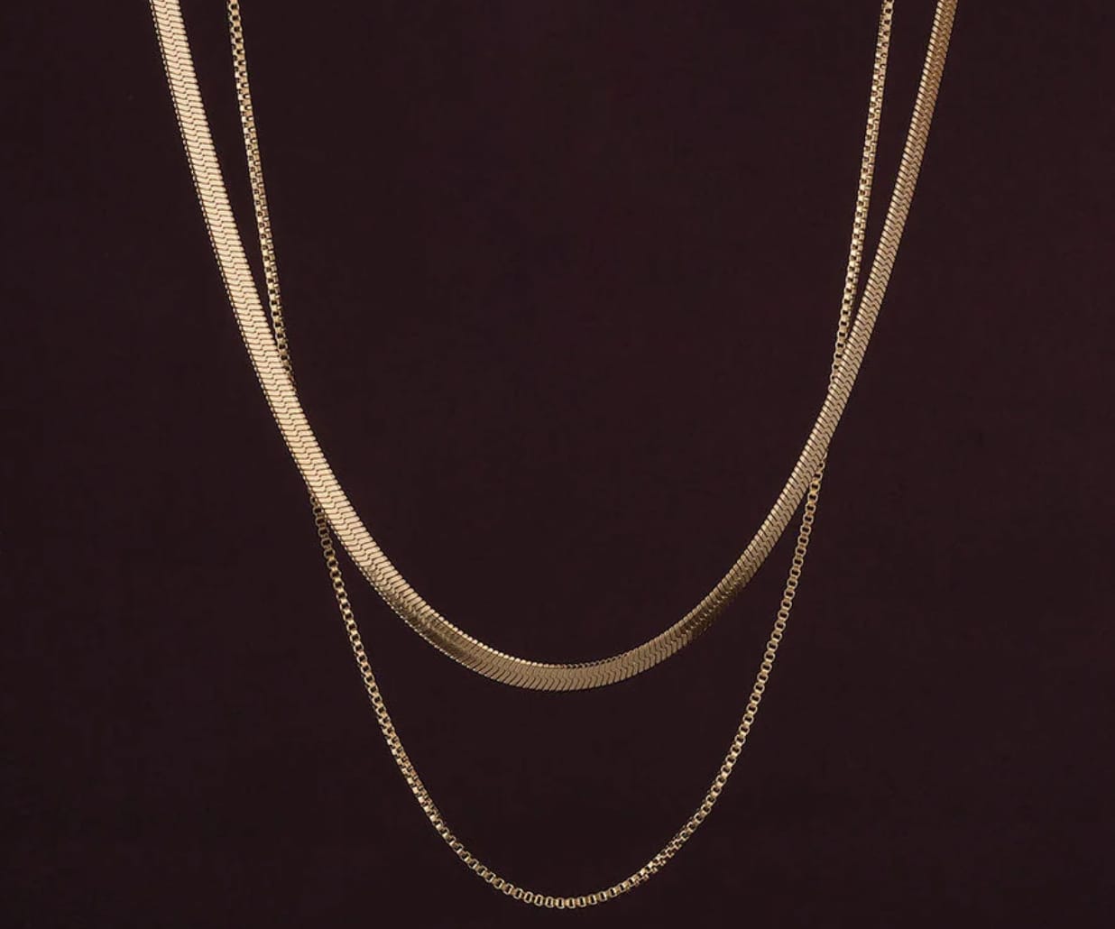 Customer photo review of Double Chain Delight Necklace