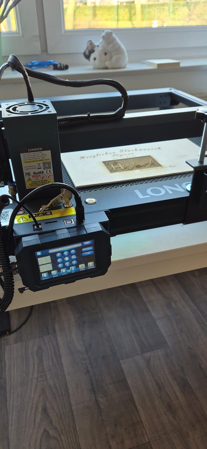 Customer photo review of Laser Engraver Touch Screen for Laser B1