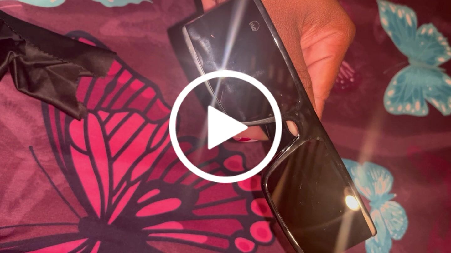 Customer video review of Black Iconic Sunglasses