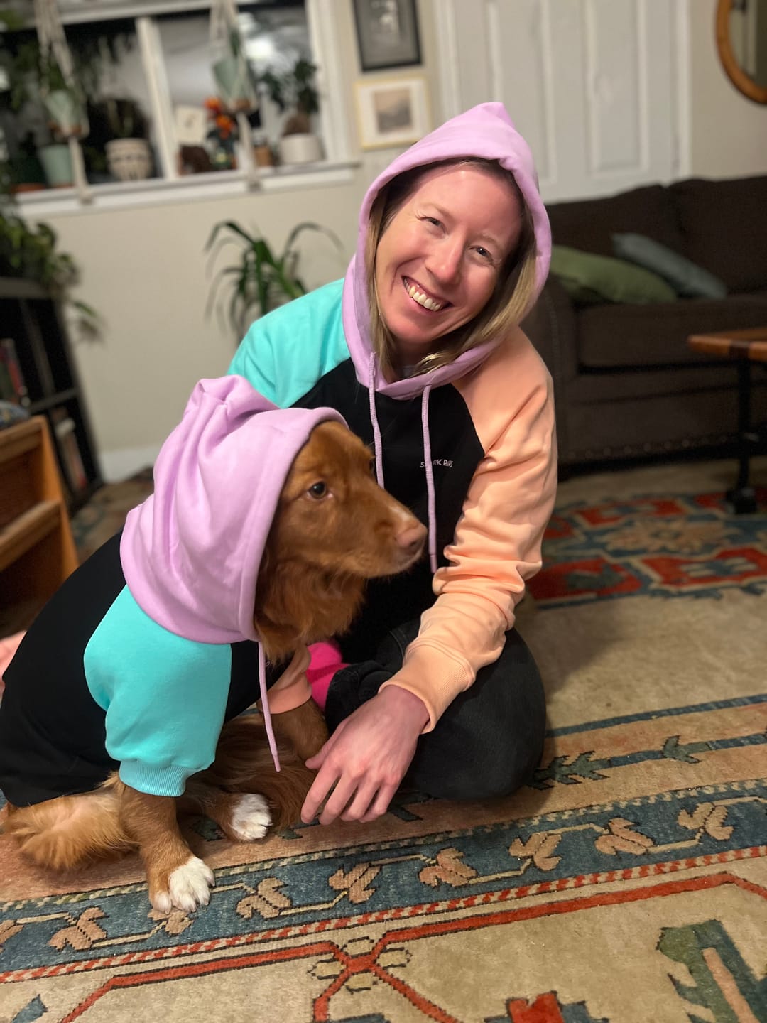 Customer photo review of Cyber Punk Dog Hoodie