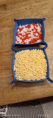 Customer photo review of Boîtes de tri des pièces 25x25 cm