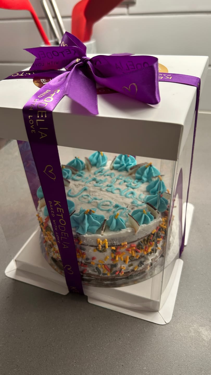 Customer photo review of Keto Cloud Coconut Chaffle Cake: Dairy-Free Nut-Free
