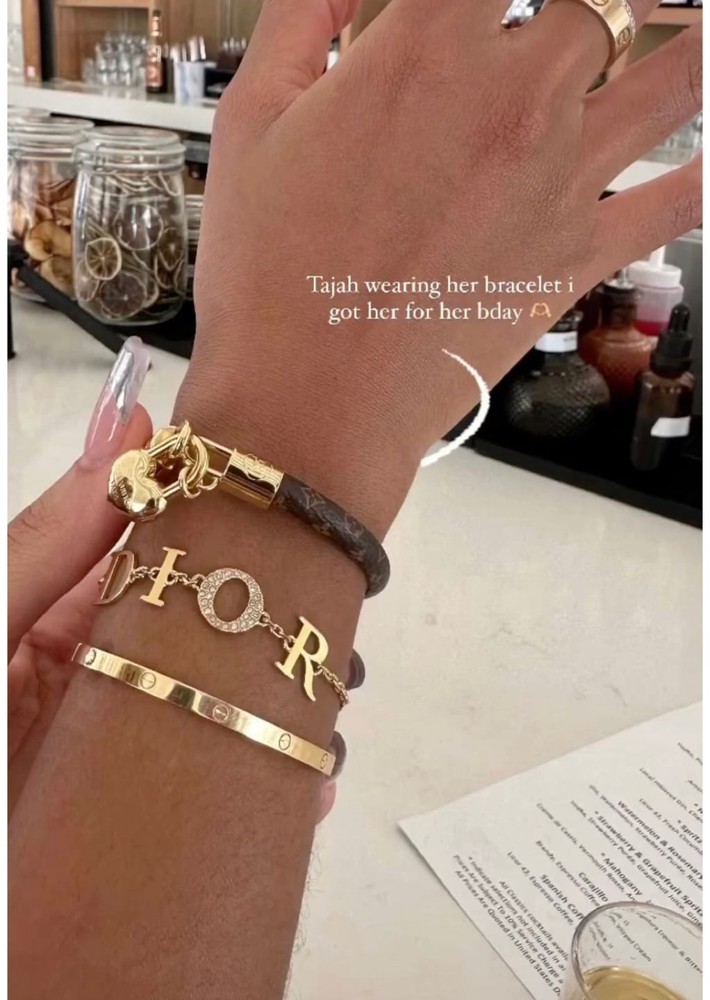 Customer photo review of CD Bracelet Gold