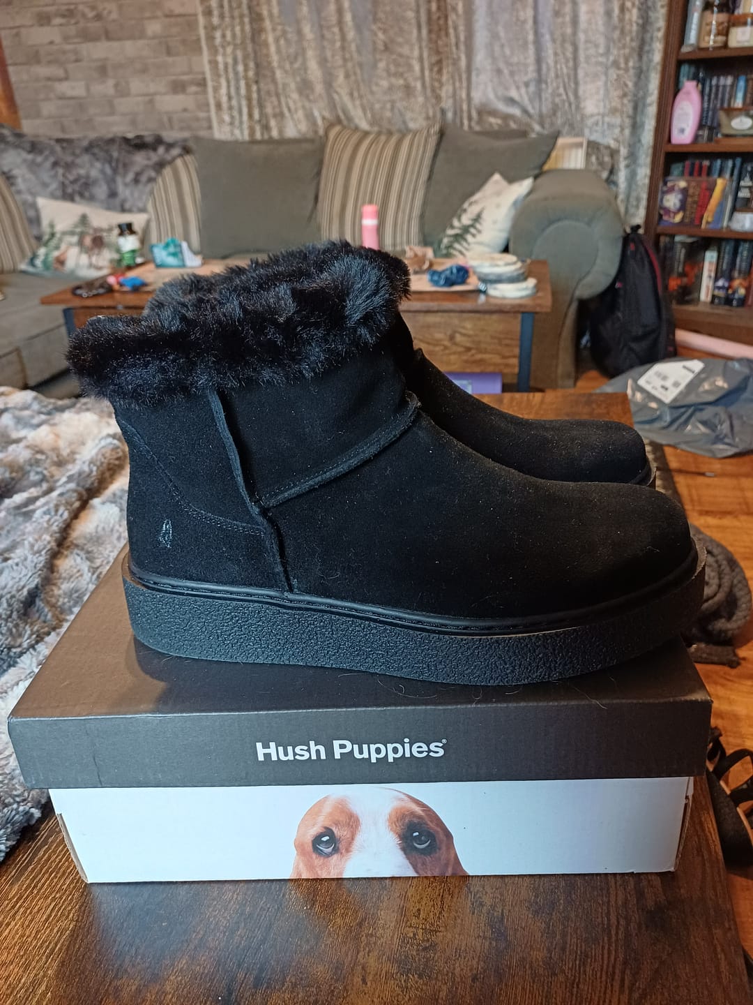Customer photo review of Black Becca Ankle Boots