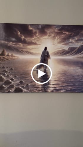 Customer video review of Walking on Water - Faith Wall Art II