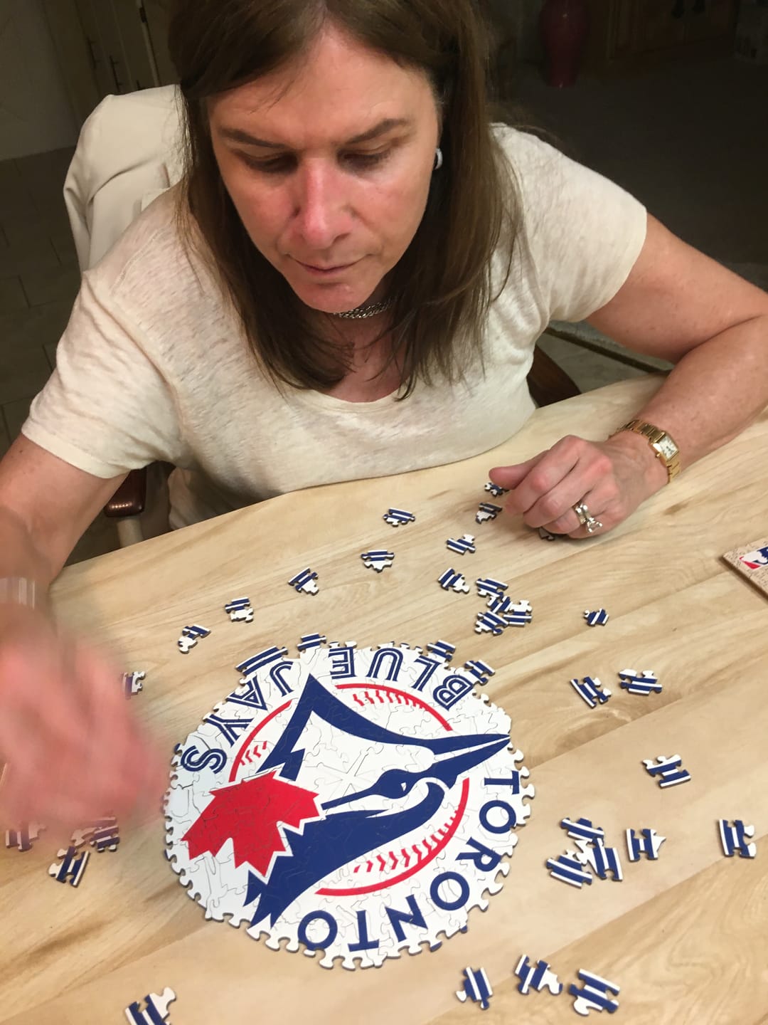 Customer photo review of Toronto Blue Jays™ - Wooden Puzzle