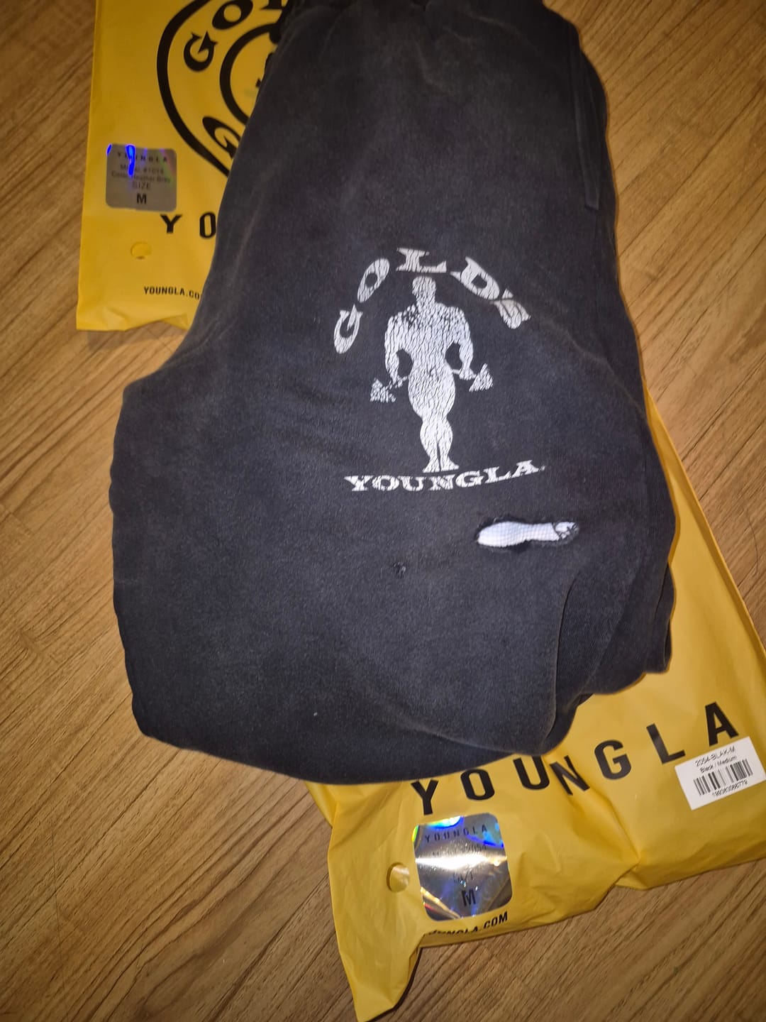 Customer photo review of 2054 - Gold's Iron Legacy Layered Joggers