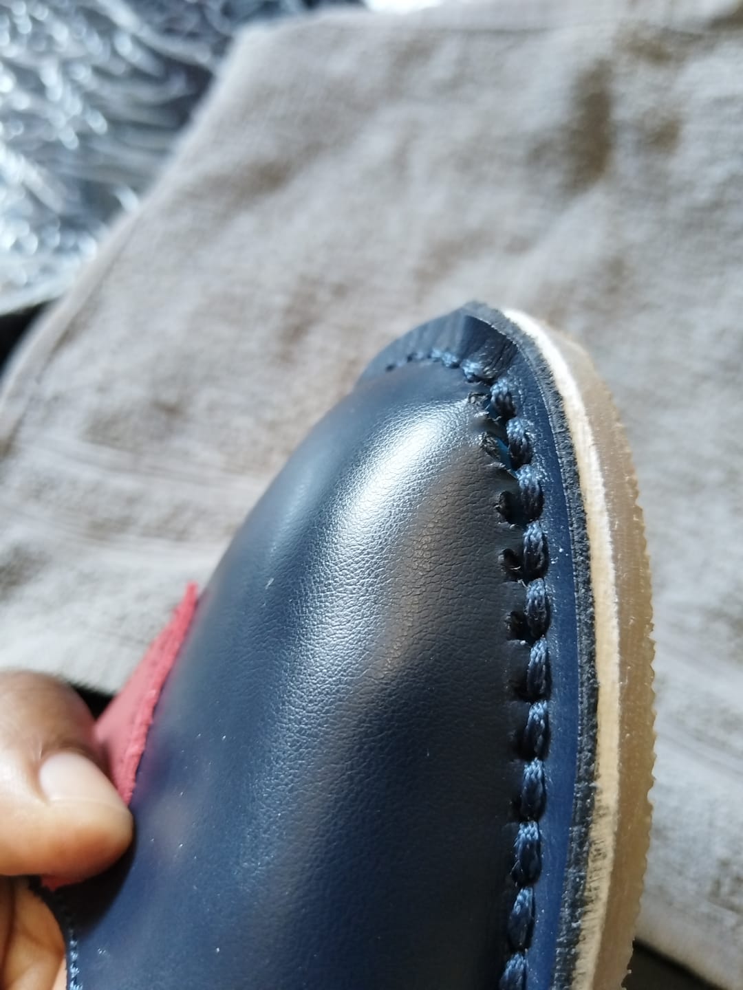 Customer photo review of Heart Charm Vellies - Blue
