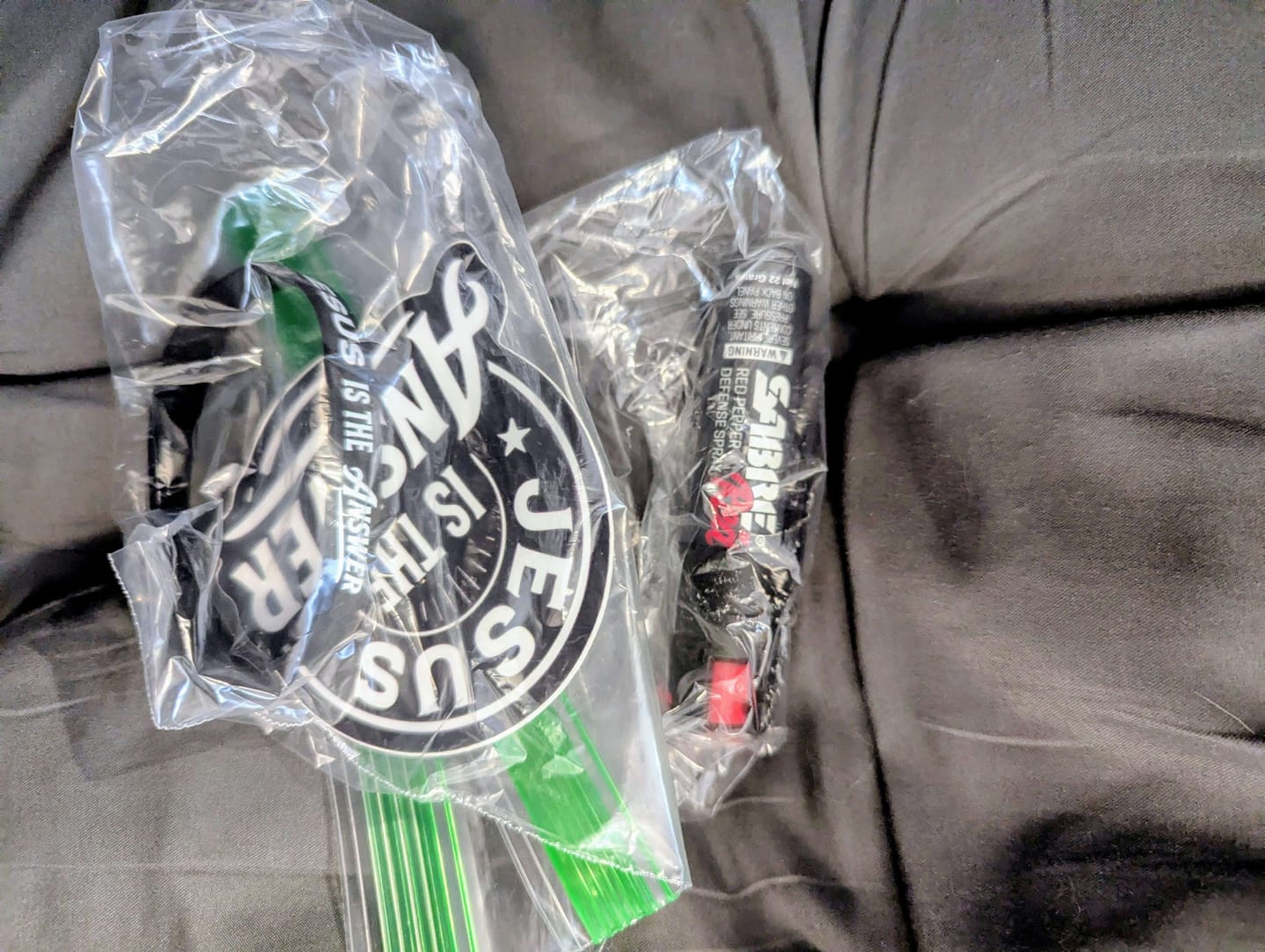 Customer photo review of Jesus Is The Answer Wristband