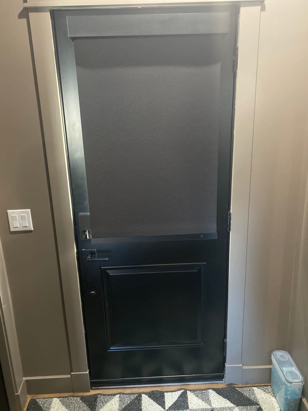 Customer photo review of SmartWings Motorized Roller Shades 100% Blackout Eclipse