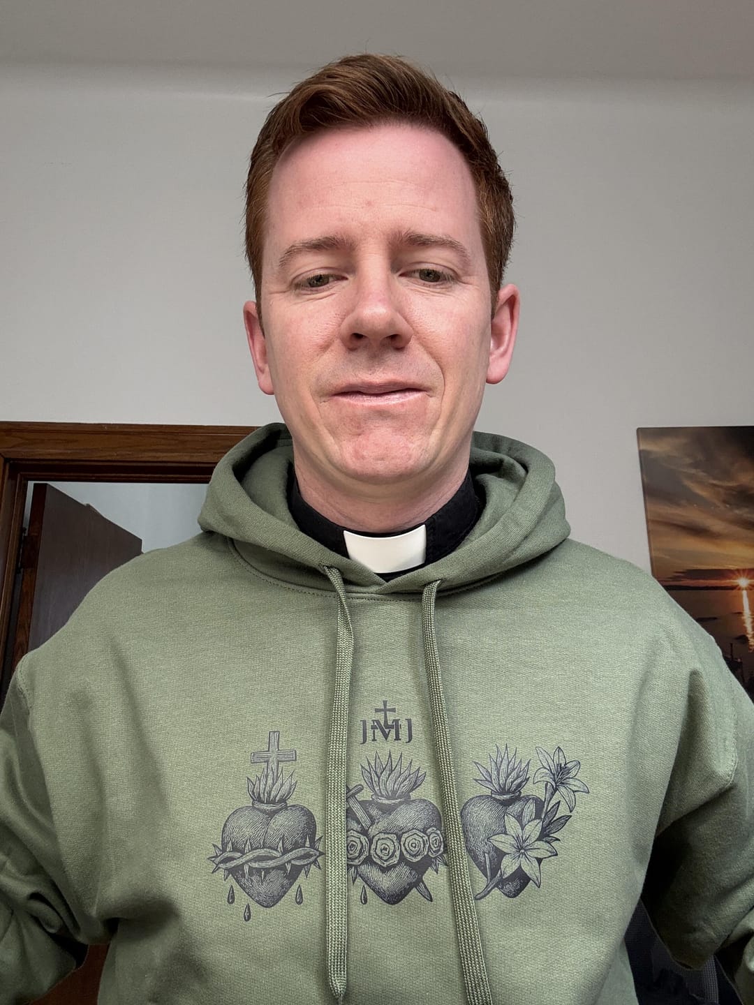 Customer photo review of Three Hearts Hoodie