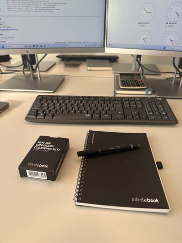 Customer photo review of Infinitebook Plain A5 Black