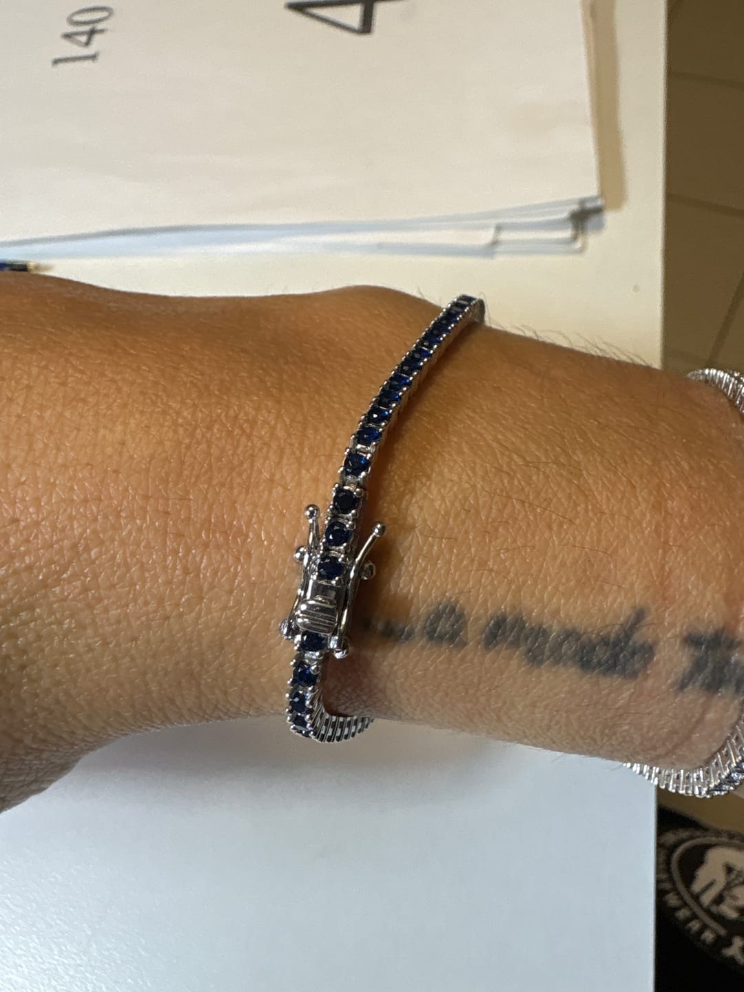 Customer photo review of Bracciale Unisex Tennis in Argento 925 TIZ AGTEN