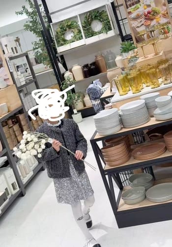 Customer photo review of Girls Sequin Skirt - Silver