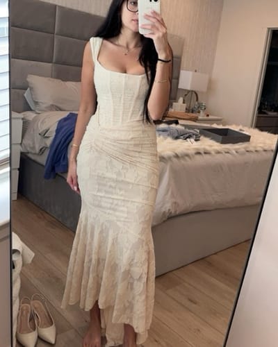 Customer photo review of The Aurelia Floral Dress