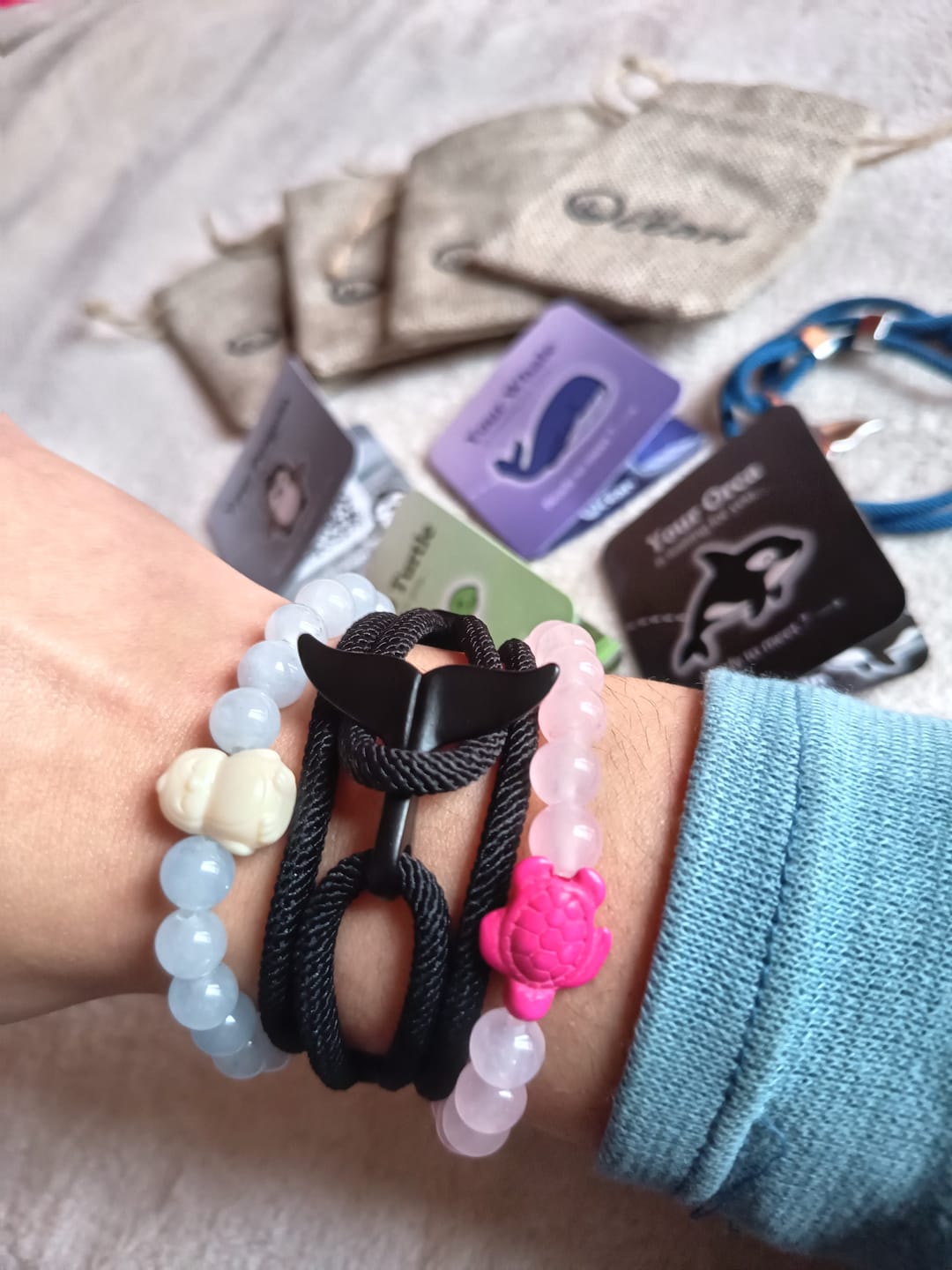 Customer photo review of Orca Tracking Bracelet