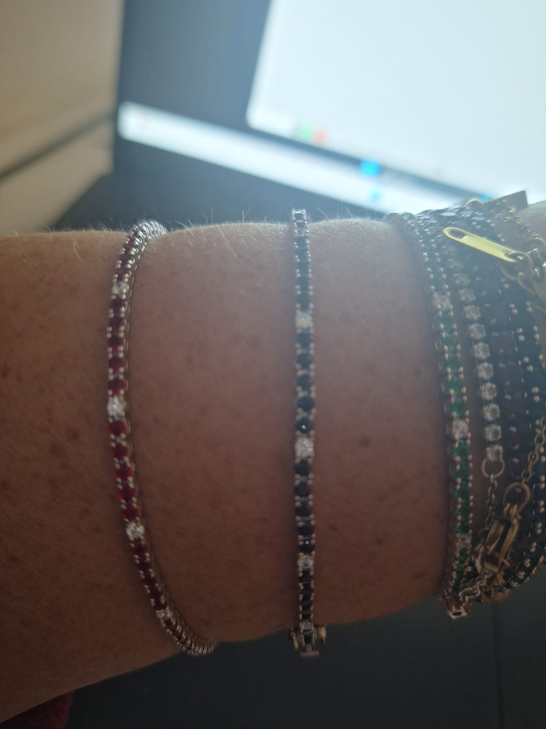 Customer photo review of Bracciale Unisex Tennis in Argento 925 TIZ AGTEN
